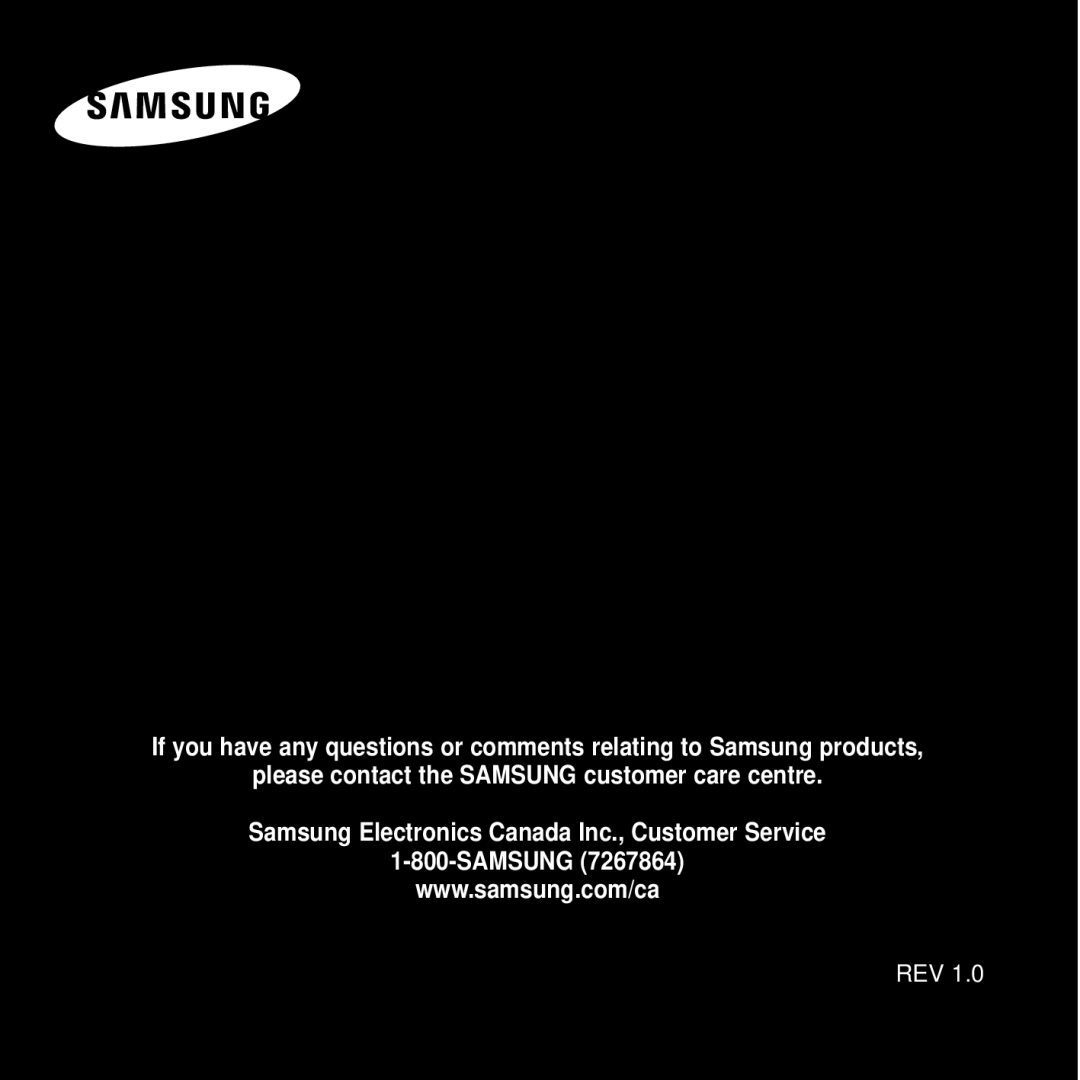 Samsung YP-F2J manual Rev 