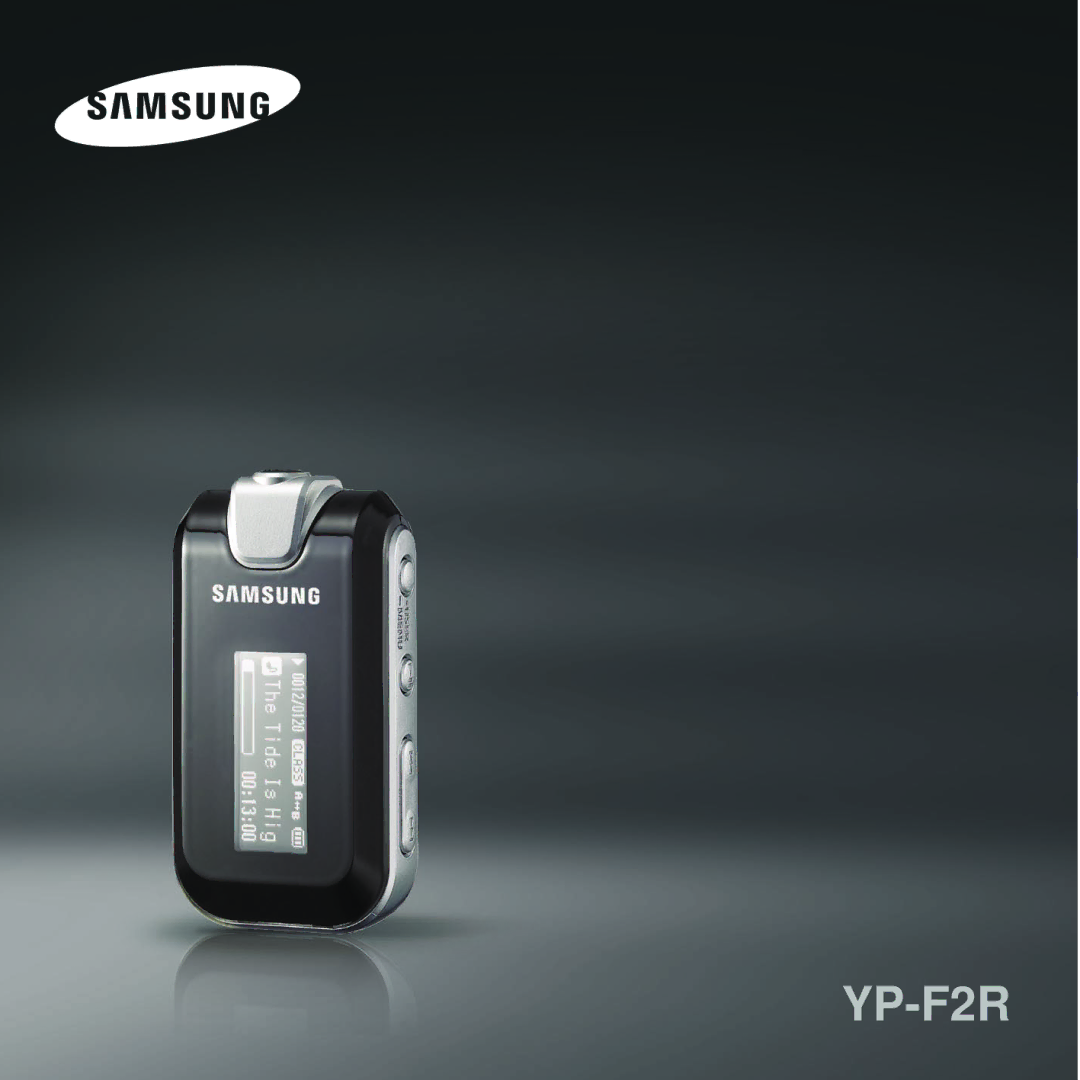 Samsung YP-F2RQB/XEF, YP-F2RZB/ELS, YP-F2RZW/ELS, YP-F2RZW/XEF, YP-F2RQB/ELS manual 