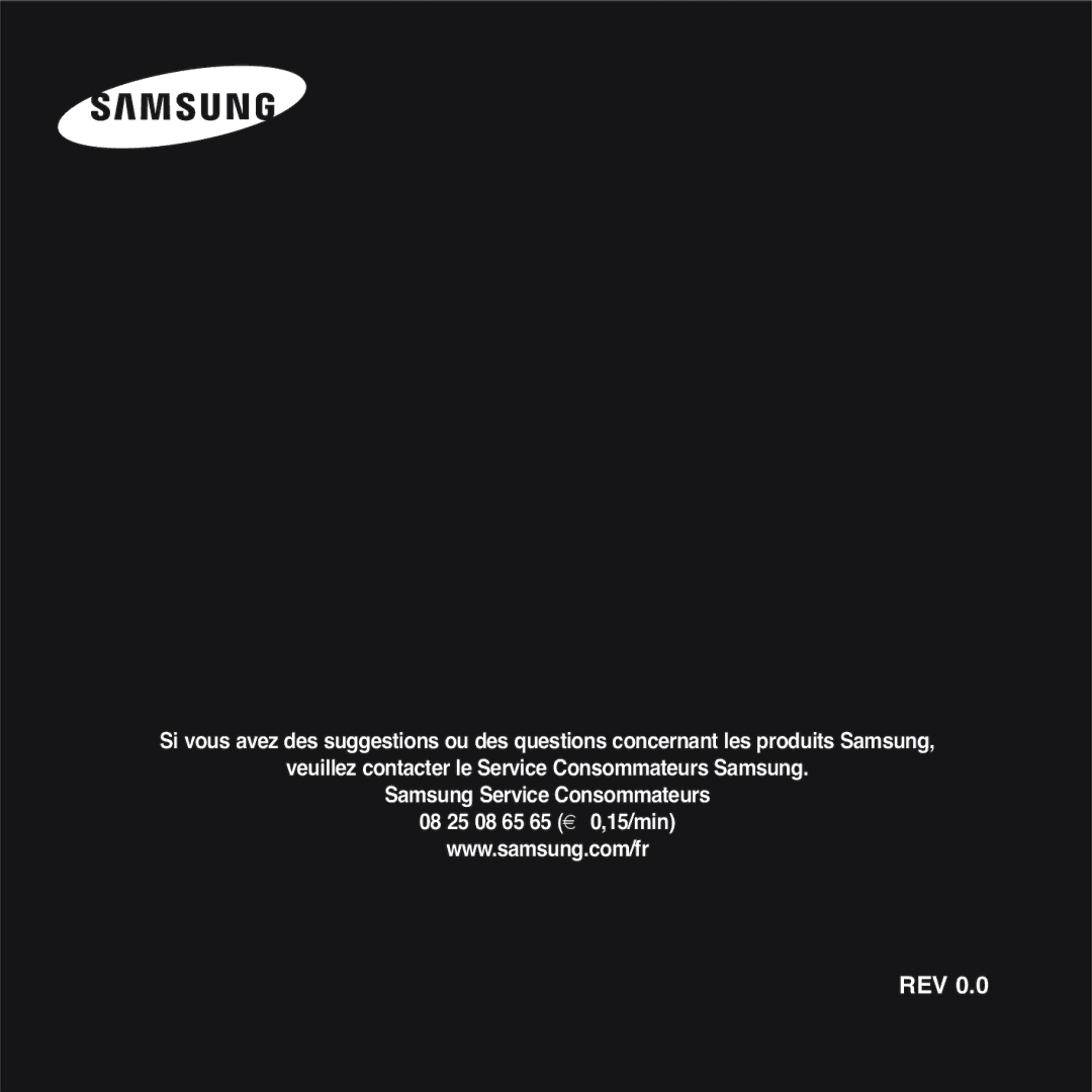 Samsung YP-F2RZB/ELS, YP-F2RQB/XEF, YP-F2RZW/ELS, YP-F2RZW/XEF, YP-F2RQB/ELS manual Rev 