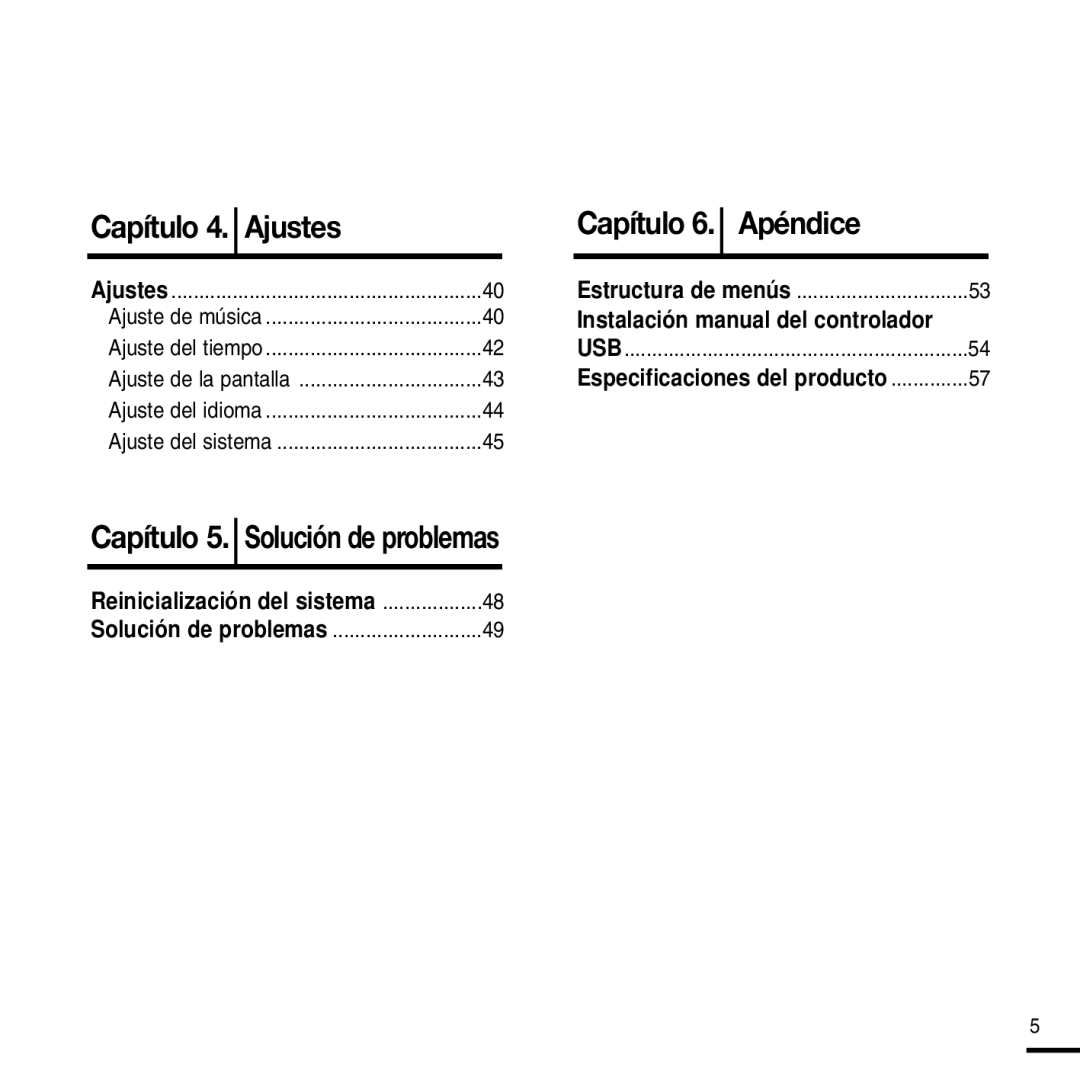 Samsung YP-F2RXB/ELS, YP-F2RZW/ELS, YP-F2RZW/XET Capítulo 4. Ajustes, Instalación manual del controlador 