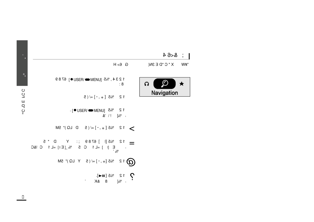 Samsung YP-F2ZB/HAO, YP-F2ZW/HAO, YP-F2XW/AAW, YP-F2QW/XSG manual NoitagivaN Uß∑ªb«Â «∞LKHU‹ Y, «ôß∑ªb«Â «ßUßw, ¸ Ë«±ºp «Gj 