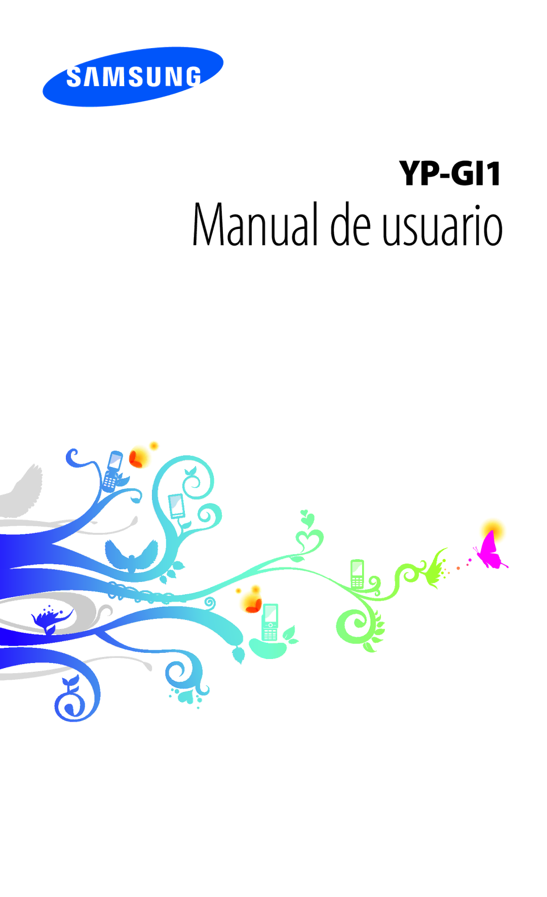 Samsung YP-GI1CW/FOP, YP-G1CW/XEE, YP-GI1CW/XEP, YP-GI1CB/XEG manual Manual de usuario 