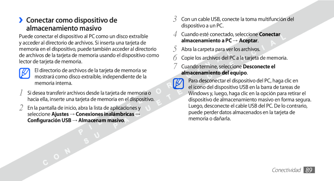 Samsung YP-G1CW/XEE manual Abra la carpeta para ver los archivos, Almacenamiento del equipo 