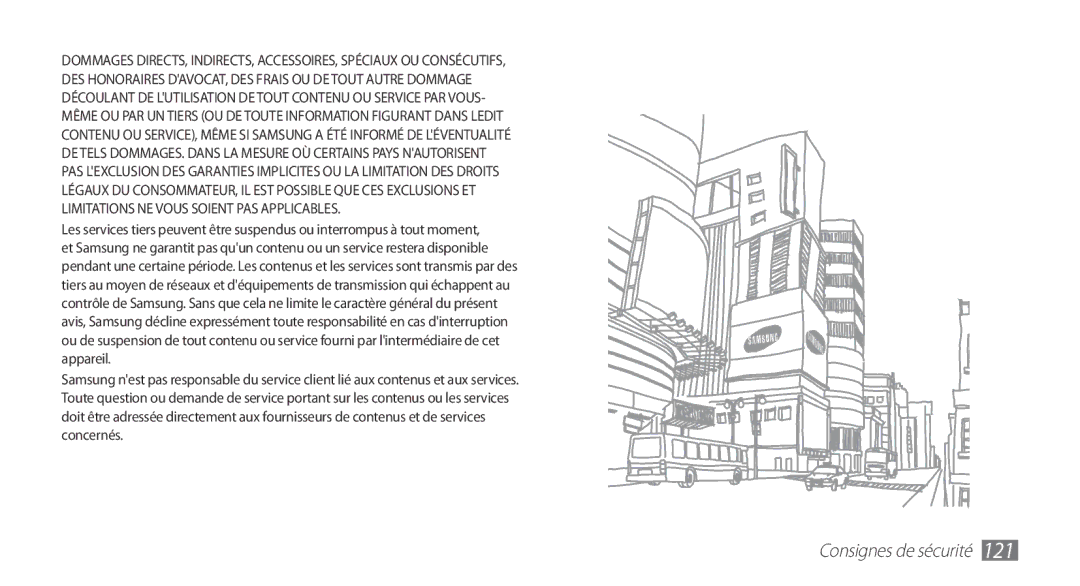 Samsung YP-G1EW/XEF, YP-G1CW/XEF manual Consignes de sécurité 