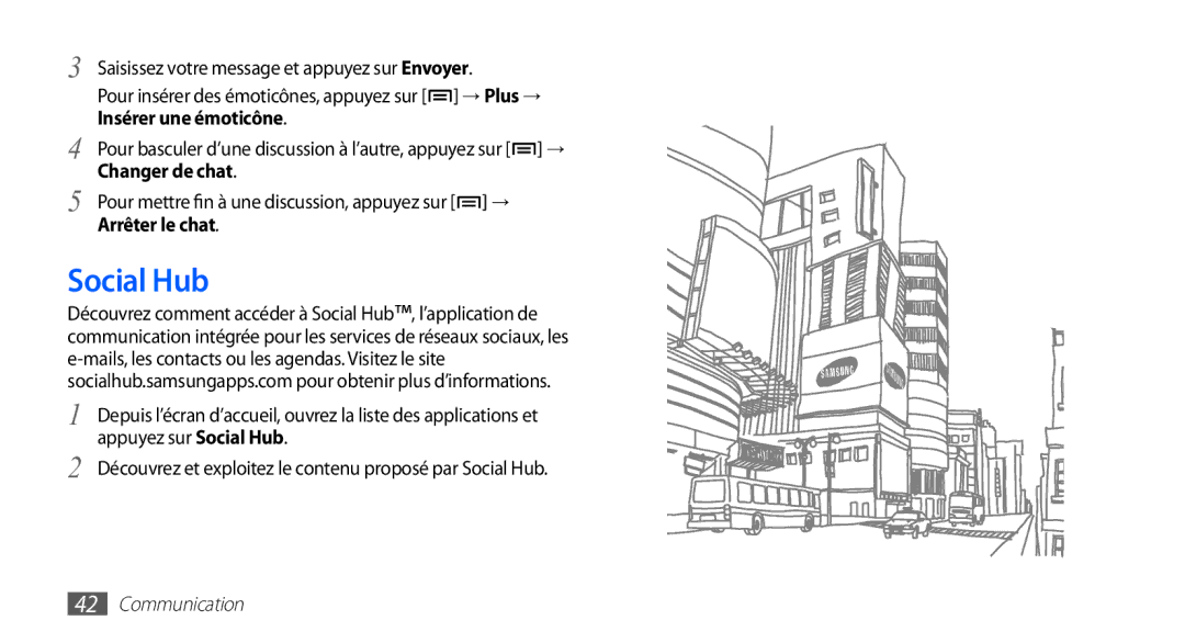 Samsung YP-G1CW/XEF, YP-G1EW/XEF manual Social Hub 