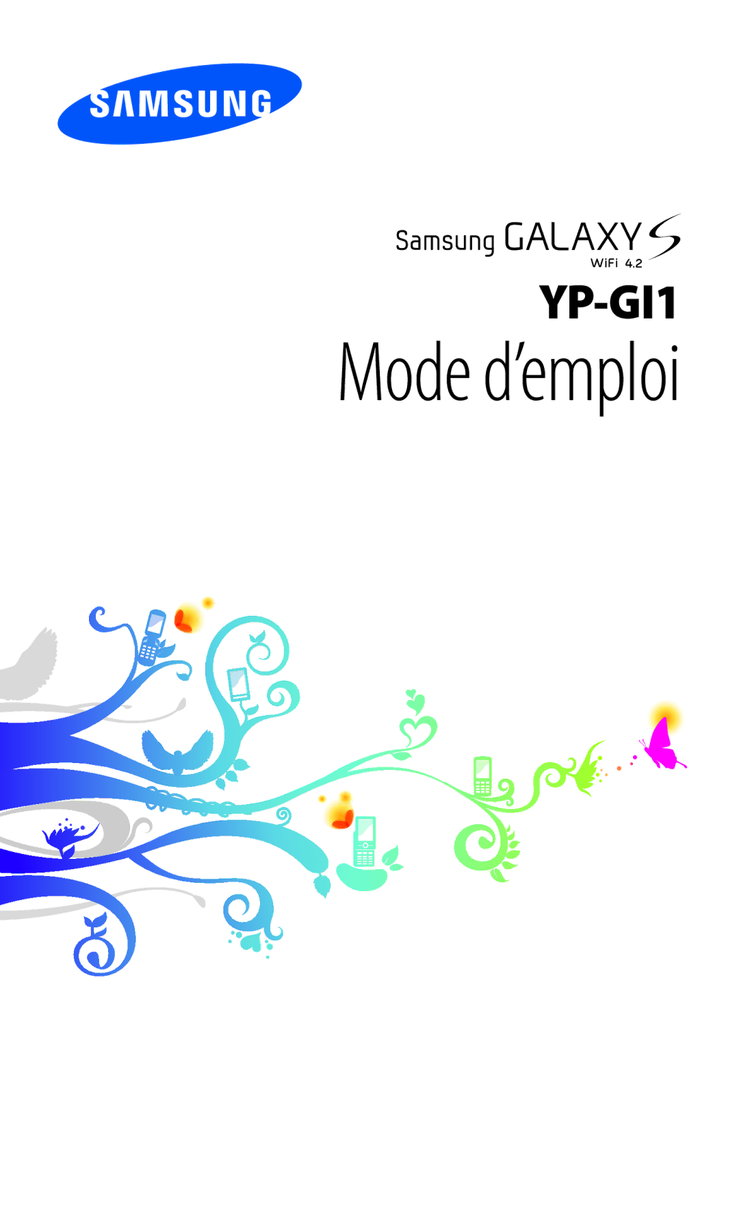 Samsung YP-GI1EW/XEF, YP-G1CW/XEF, YP-GI1CW/XEF manual Mode d’emploi 