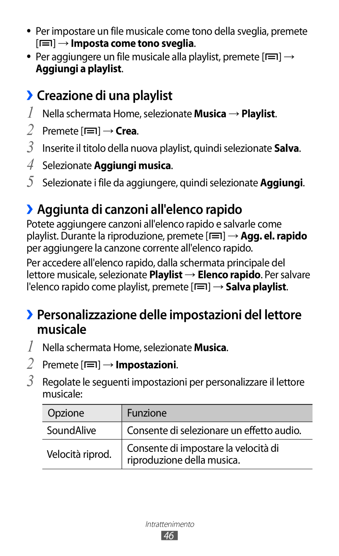 Samsung YP-GI1CW/XET, YP-G1CW/XEG ››Creazione di una playlist, ››Aggiunta di canzoni allelenco rapido, Aggiungi a playlist 