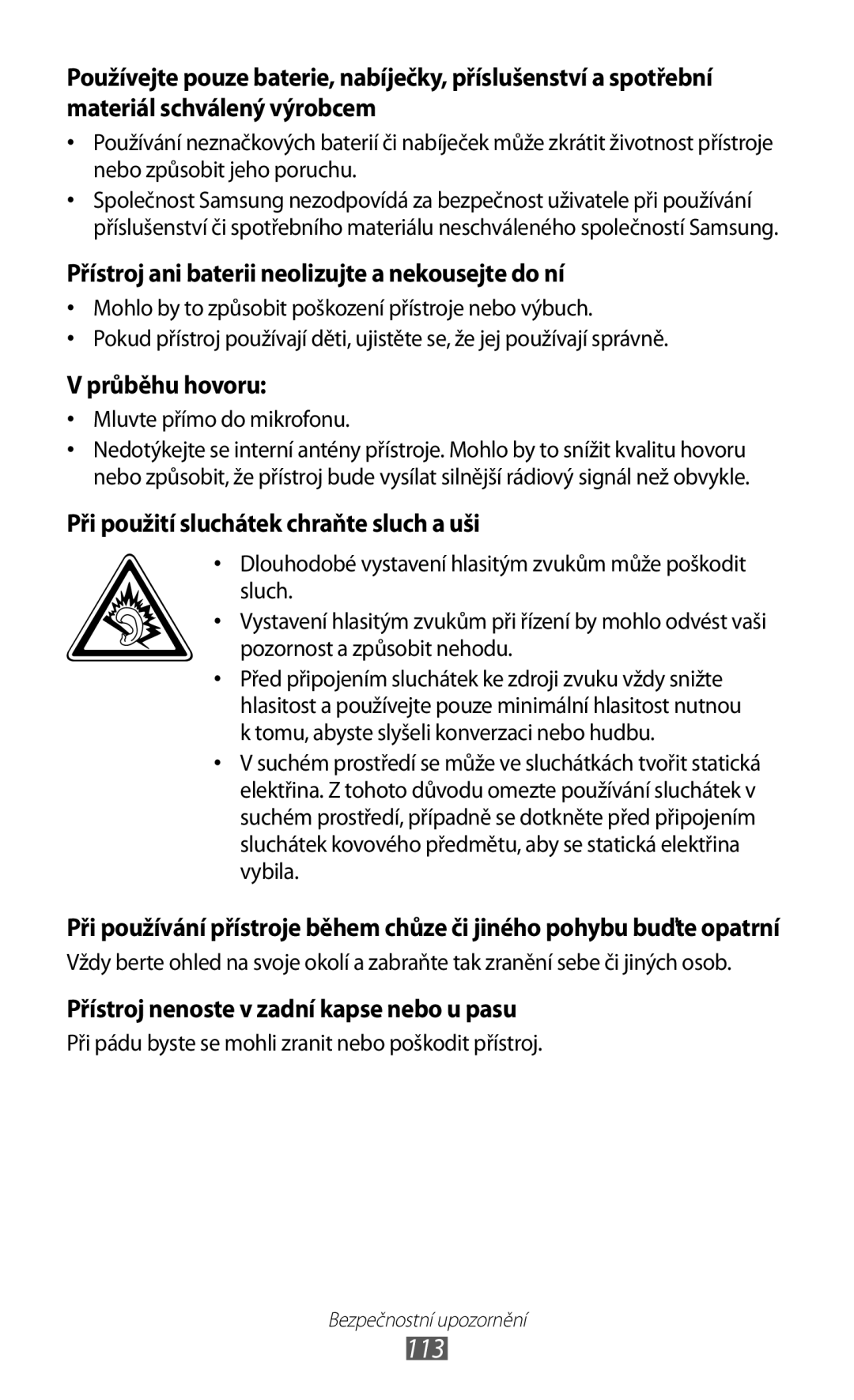 Samsung YP-G1EW/XEZ, YP-G1CW/XEZ manual 113 