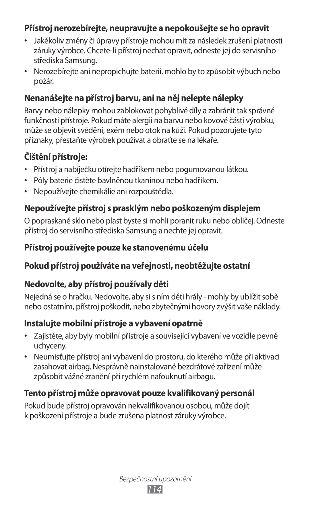 Samsung YP-G1CW/XEZ, YP-G1EW/XEZ manual 114 