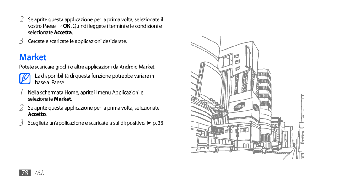 Samsung YP-G70CW/XET, YP-G70CB/XET manual Market 