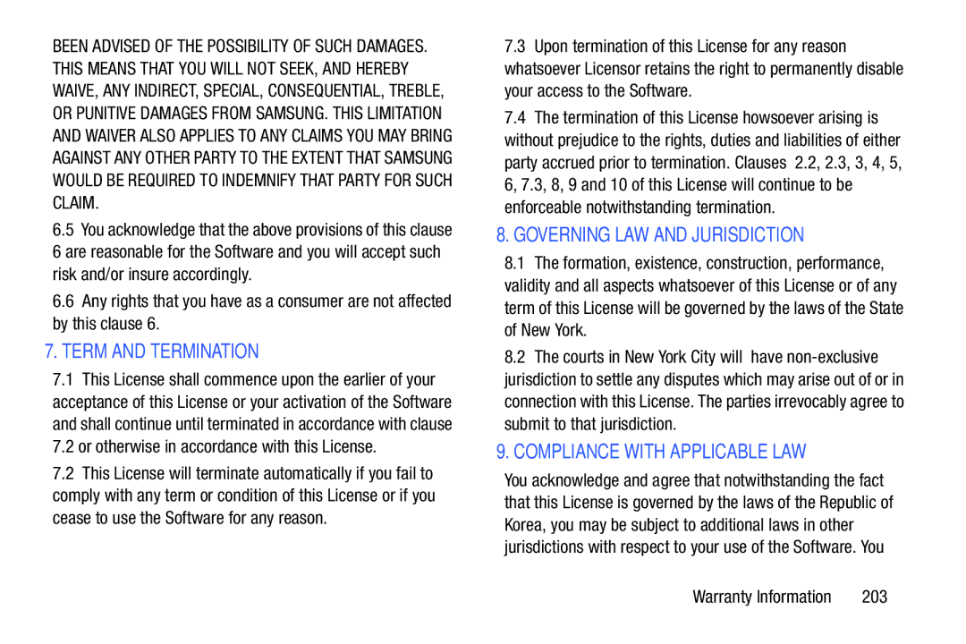 Samsung YP-GI1CB By this clause, Or otherwise in accordance with this License, Enforceable notwithstanding termination 