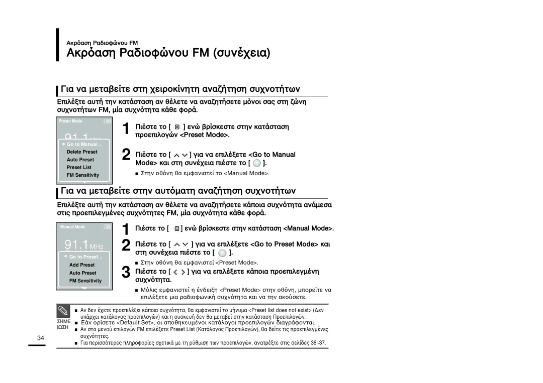 Samsung YP-K3JQR/XET, YP-K3JQG/XET ¡ÍÒ¸·ÛÁ -·‰ÈÔˆ˛ÌÔı FÃ ÛıÌ›˜ÂÈ·, √È· Ì· ÏÂÙ·‚ÂﬂÙÂ ÛÙÁ ˜ÂÈÒÔÍﬂÌÁÙÁ ·Ì·ÊﬁÙÁÛÁ Ûı˜ÌÔÙﬁÙ˘Ì 