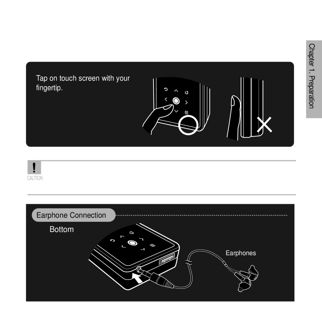 Samsung YP-K5JQB/XEE, YP-K5JAB/XEE, YP-K5JZB/XEE manual Earphone Connection 