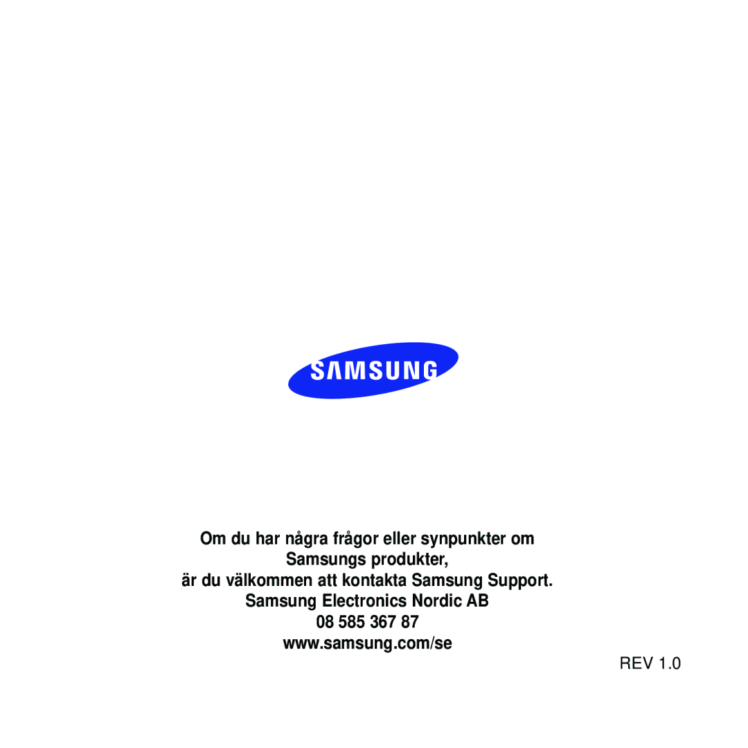 Samsung YP-K5JAB/XEE, YP-K5JZB/XEE, YP-K5JQB/XEE manual Rev 