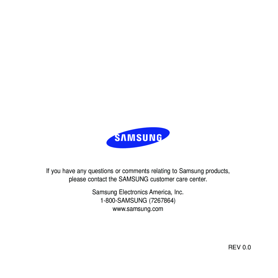 Samsung YP-K5JZBY manual Rev 