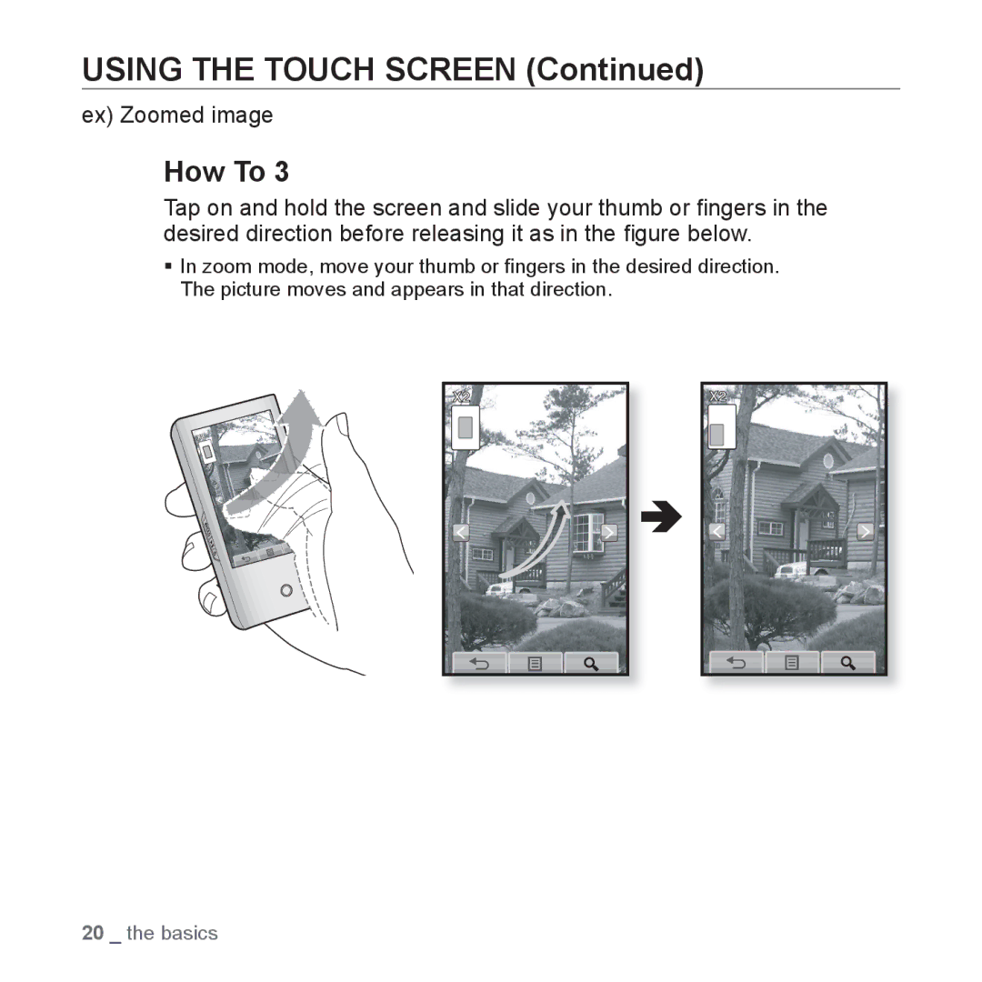 Samsung YP-P2 user manual Ex Zoomed image 