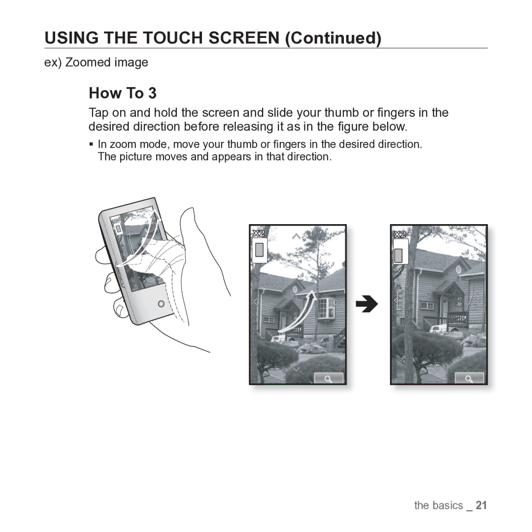 Samsung YP-P2JARY user manual Ex Zoomed image 