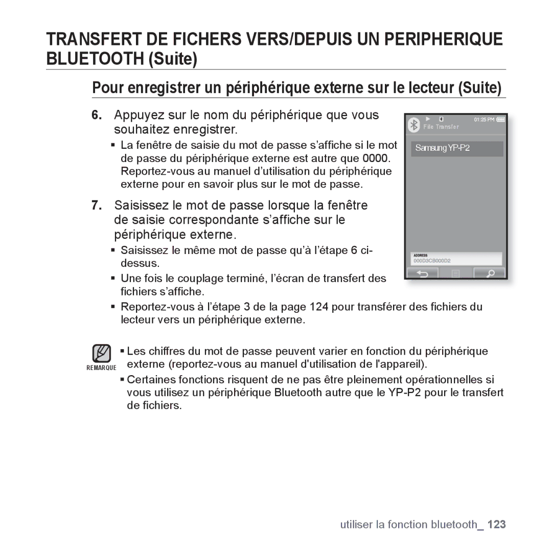 Samsung YP-P2JQB/XEF, YP-P2JCB/XEF, YP-P2JAB/XEF, YP-P2JCW/XEF, YP-P2JEB/XEF manual Samsung YP-P2 