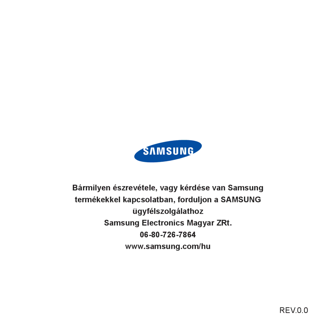 Samsung YP-Q1JAS/EDC, YP-Q1JCS/EDC, YP-Q1JEB/EDC, YP-Q1JCB/EDC, YP-Q1JAW/EDC, YP-Q1JAB/EDC, YP-Q1JCB/XEE manual REV.0.0 