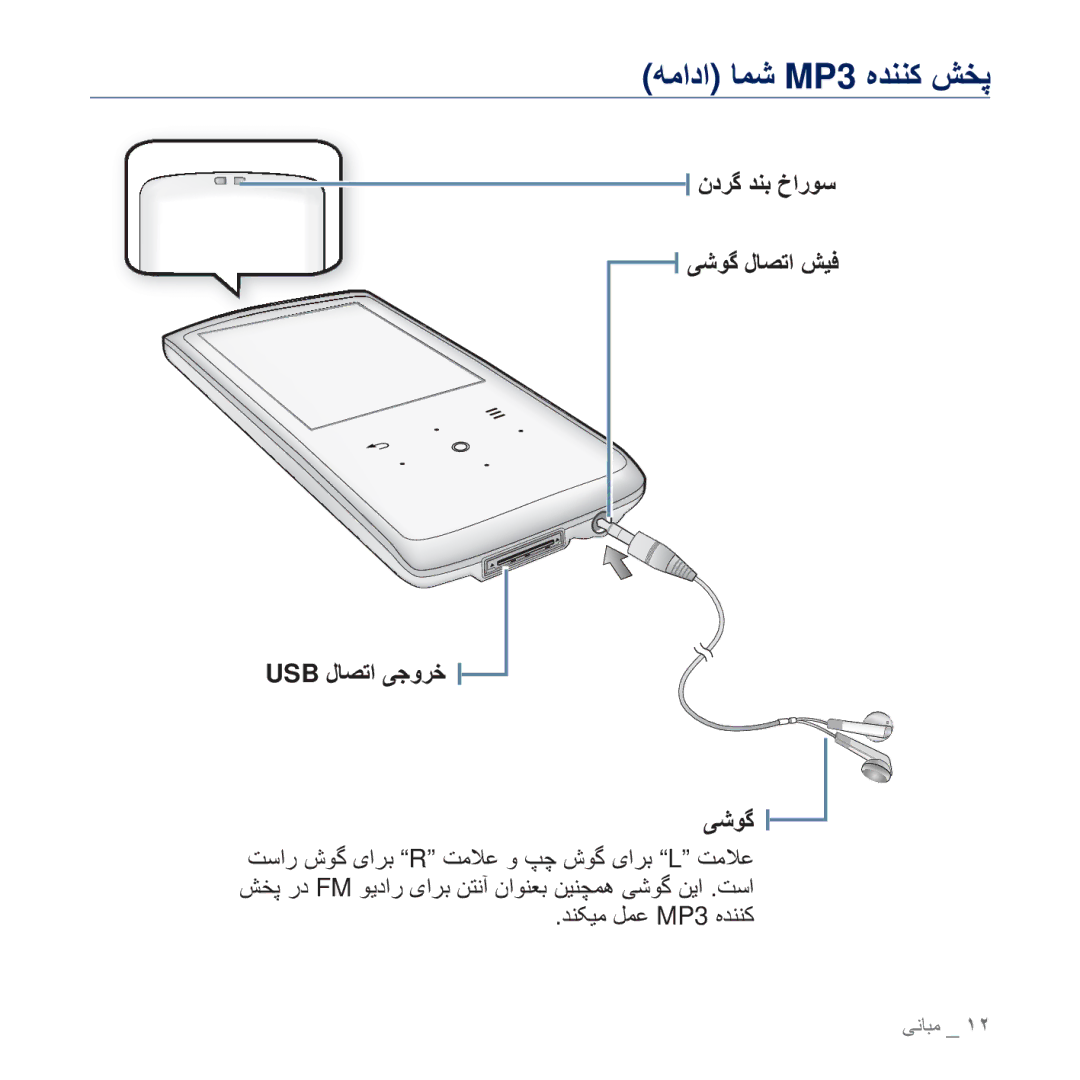 Samsung YP-Q2CB/HAC, YP-Q2CB/AAW, YP-Q2CB/MEA, YP-Q2AW/AAW ϤΩή̳ ΪϨΑ ΥέϮγ ̶ηϮ̳ ϝΎμΗ ζϴϓ USB ϝΎμΗ ̶ΟϭήΧ, ΪϨ̰ϴϣ ϞϤϋ MP3 ϩΪϨϨ̯ 