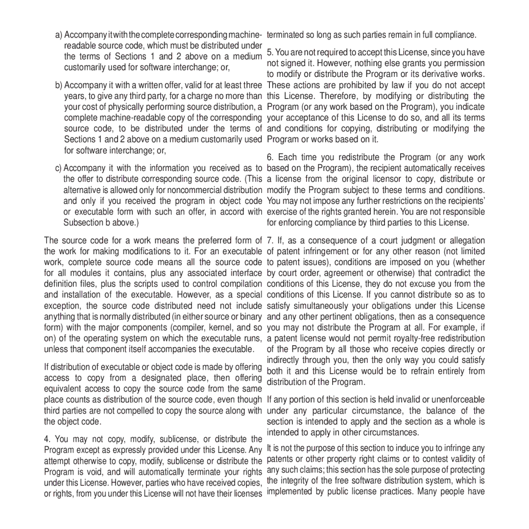 Samsung YP-Q2JAW/XEF manual Terms of Sections 1 and 2 above on a medium, Only if you received the program in object code 