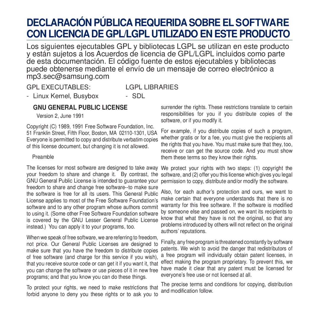 Samsung YP-Q2JAW/XEE manual This license document, but changing it is not allowed, Authors’ reputations, Modiﬁcation follow 