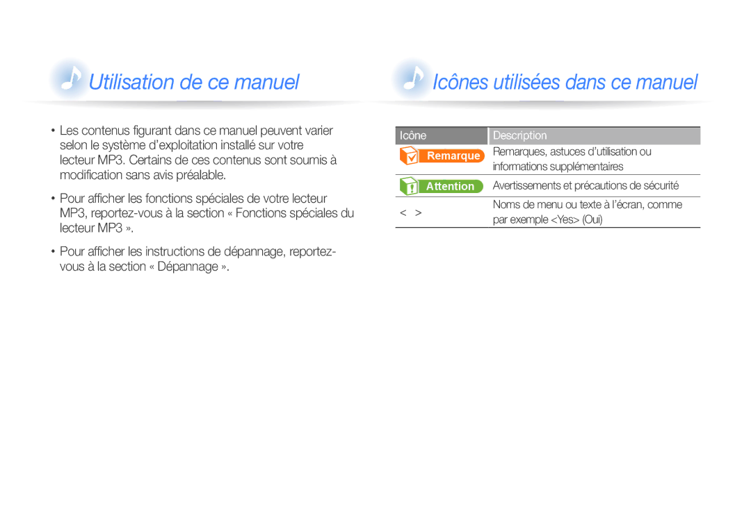 Samsung YP-R1JCP/XEF Selon le système d’exploitation installé sur votre, Modification sans avis préalable, Lecteur MP3 » 