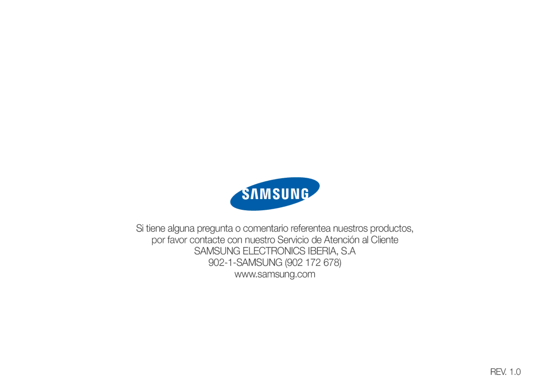 Samsung YP-S1QLV/EDC, YP-S1QPV/EDC, YP-S1QL/MEA, YP-S1QBR/EDC manual Rev 