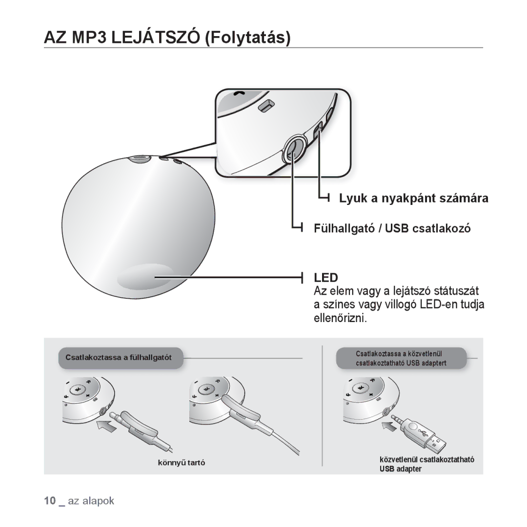 Samsung YP-S2QR/XEE, YP-S2QB/EDC, YP-S2ZR/EDC, YP-S2ZU/EDC, YP-S2ZB/EDC, YP-S2QW/EDC, YP-S2QU/EDC AZ MP3 Lejátszó Folytatás 