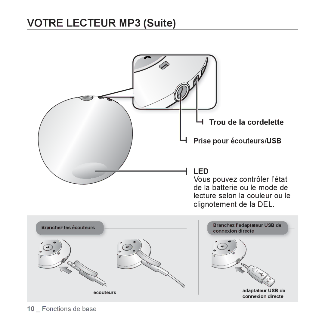 Samsung YP-S2QW/XEF, YP-S2ZB/XEF, YP-S2QR/XEF, YP-S2QB/XEF, YP-S2QU/XEF, YP-S2QG/XEF manual Votre Lecteur MP3 Suite 