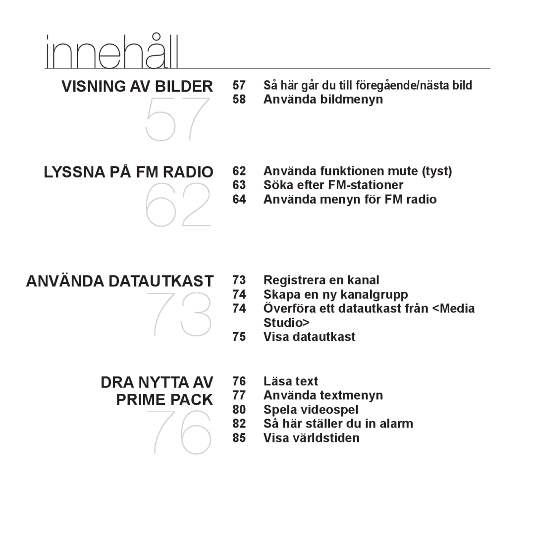 Samsung YP-S3JQL/XEE, YP-S3JQB/EDC, YP-S3JAB/EDC manual Registrera en kanal, Skapa en ny kanalgrupp, Studio, Visa datautkast 