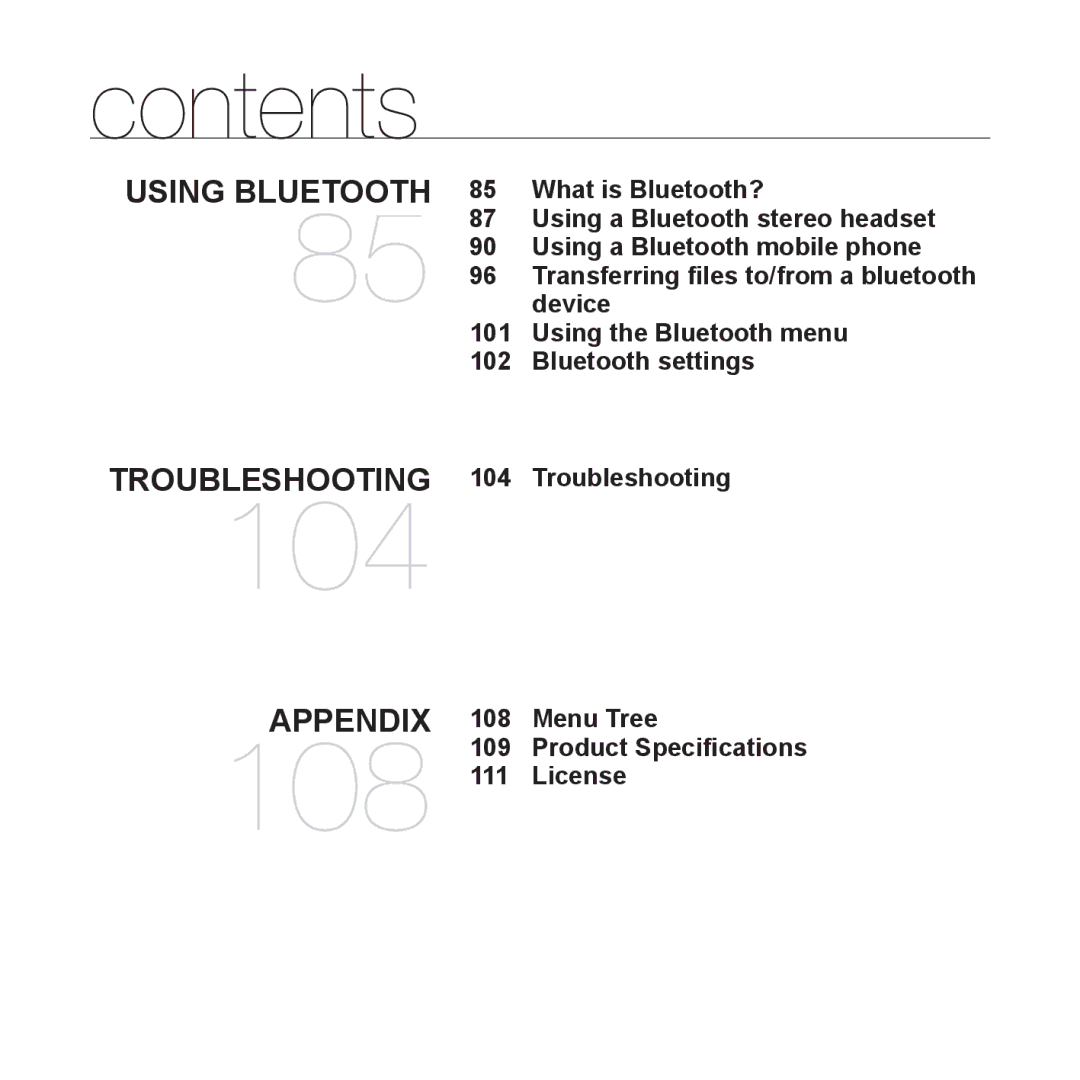 Samsung YP-T10JAB/XET manual What is Bluetooth?, Using a Bluetooth stereo headset, Using a Bluetooth mobile phone, Device 