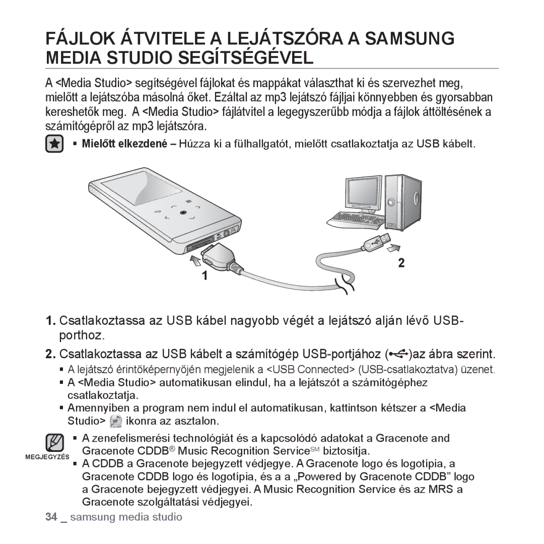 Samsung YP-T10JCB/XEO, YP-T10JQU/XET, YP-T10JAG/XET, YP-T10JQW/XET, YP-T10JAB/XET, YP-T10JAW/XET manual Samsung media studio 