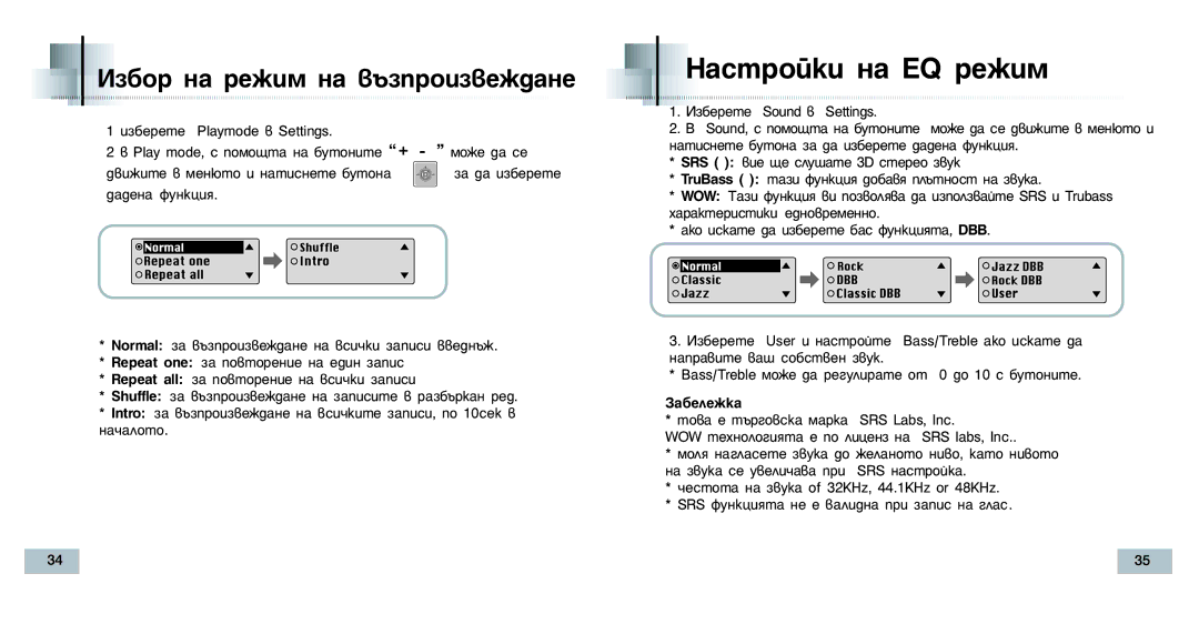 Samsung YP-T4H/ELS manual ‡Òú Óèíë Ì‡ Eq Âêëï, Àá·Ó  Ì‡ Âêëï Ì‡ ‚˙Áôóëá‚Âê‰‡Ìâ 