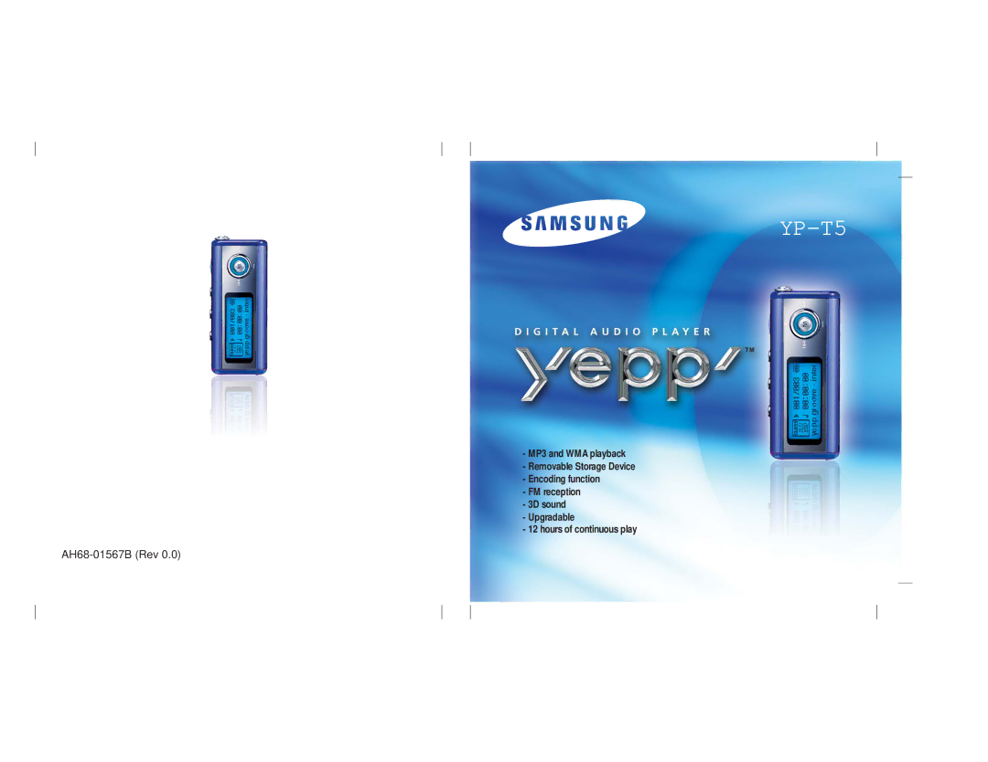 Samsung YP-T5 manual 