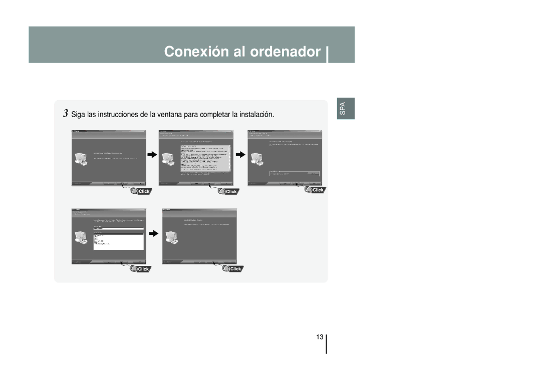 Samsung YP-T55ZW/XET, YP-T55XL/XET manual Conexión al ordenador 