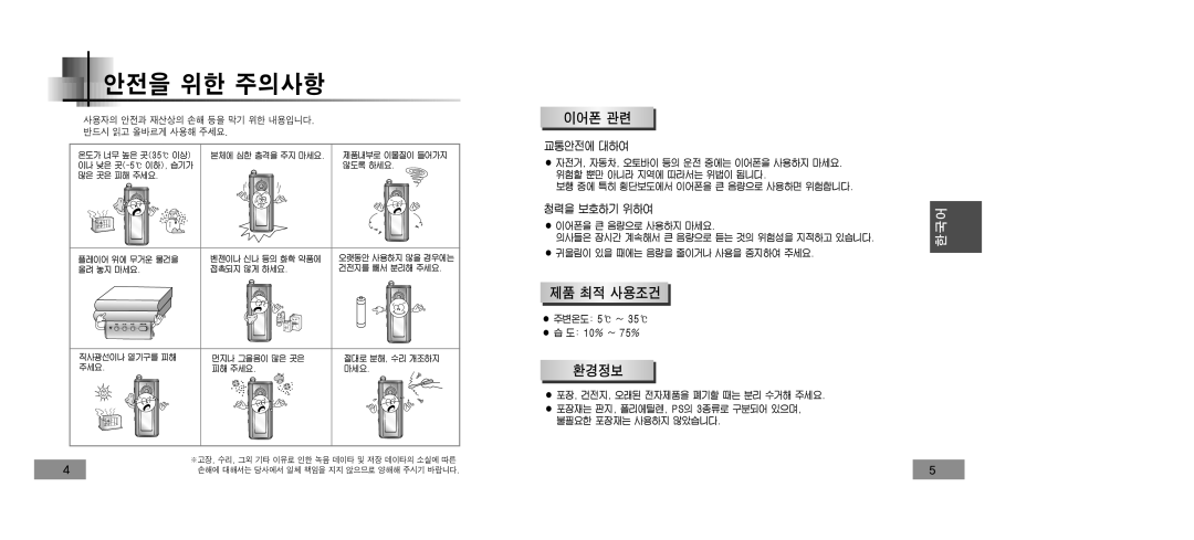 Samsung YP-T5V/XSV manual 