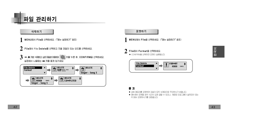 Samsung YP-T5V/XSV manual 