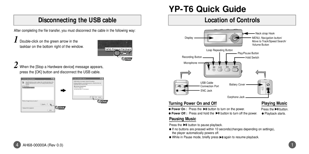 Samsung YP-T6Z/ELS, YP-T6X/ELS, YP-T6V/ELS manual Innhold 