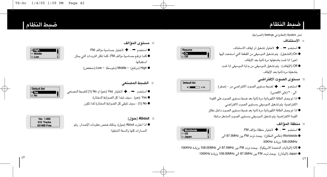 Samsung YP-T6V/ELS, YP-T6X/ELS, YP-T6Z/ELS, YP-T6X/XAA, YP-T6H/TAW manual «∞MEUÂ ∂j, ‰ tuobA, «ô≠∑d«w «∞Bu‹ ±º∑uÈ, «ôß∑µMU· 