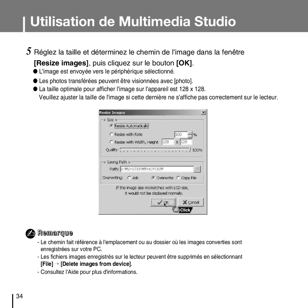 Samsung YP-T7FXB/EDC, YP-T7FQB/XEF, YP-T7FZS/XEF, YP-T7FZS/EDC, YP-T7FXB/ELS, YP-T7FQB/ELS Utilisation de Multimedia Studio 