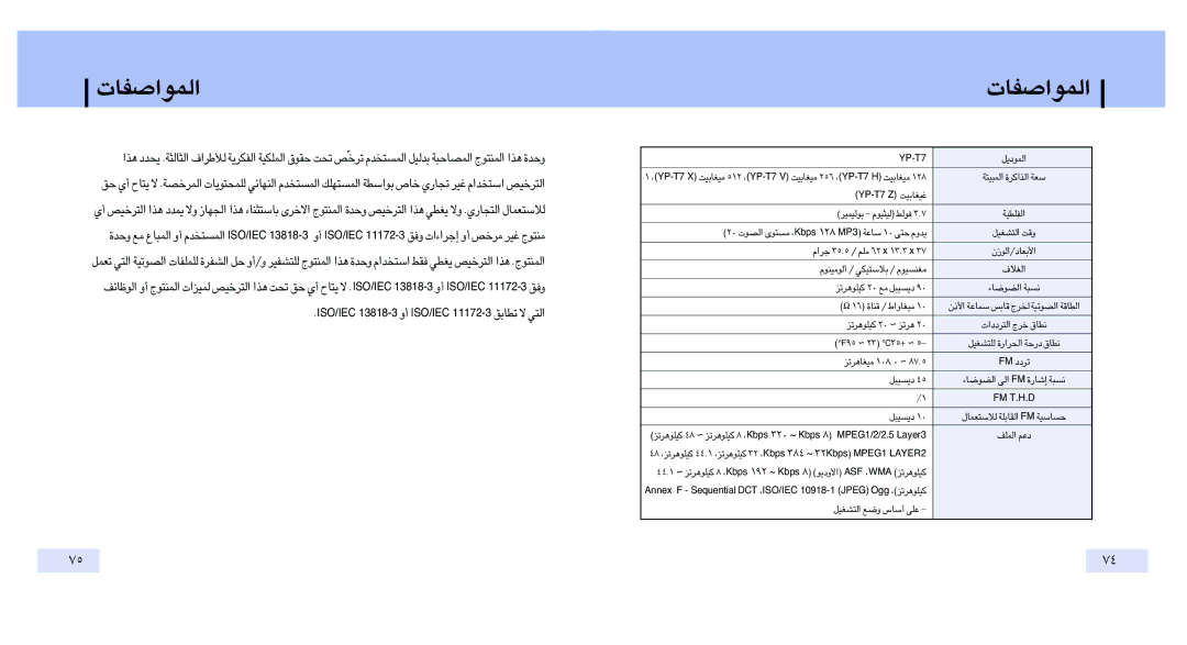 Samsung YP-T4V/ELS, YP-T7Z/ELS, YP-T7X/ELS manual «∞Lu«ÅHU‹ 