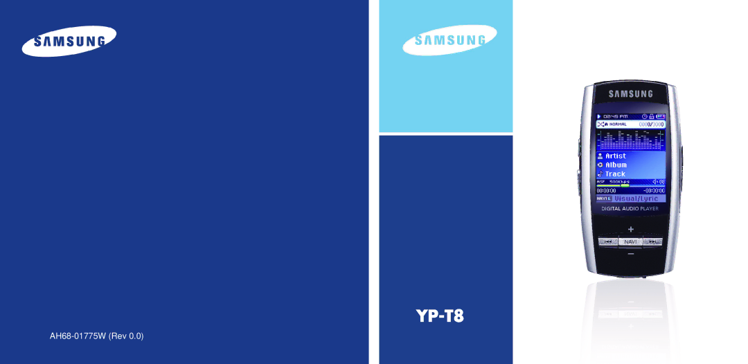 Samsung YP-T8Q/ELS, YP-T8A/ELS, YP-T8X/ELS, YP-T8Z/ELS, YP-T8Q/EDC, YP-T8QW/AAW, YP-T8V/AAW, YP-T8X/XSG, YP-T8X/AAW manual 