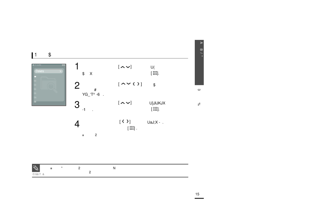 Samsung YP-T9BAB/XFU, YP-T9BQB/XFU manual ‰‡Îâìëâ Ù‡Èîó‚, ‡Ê‡ÚËÂÏ Íìóôóí ‚˚·ÂËÚÂ ÁÌ‡˜ÓÍ ¡‡ÛÁÂ 