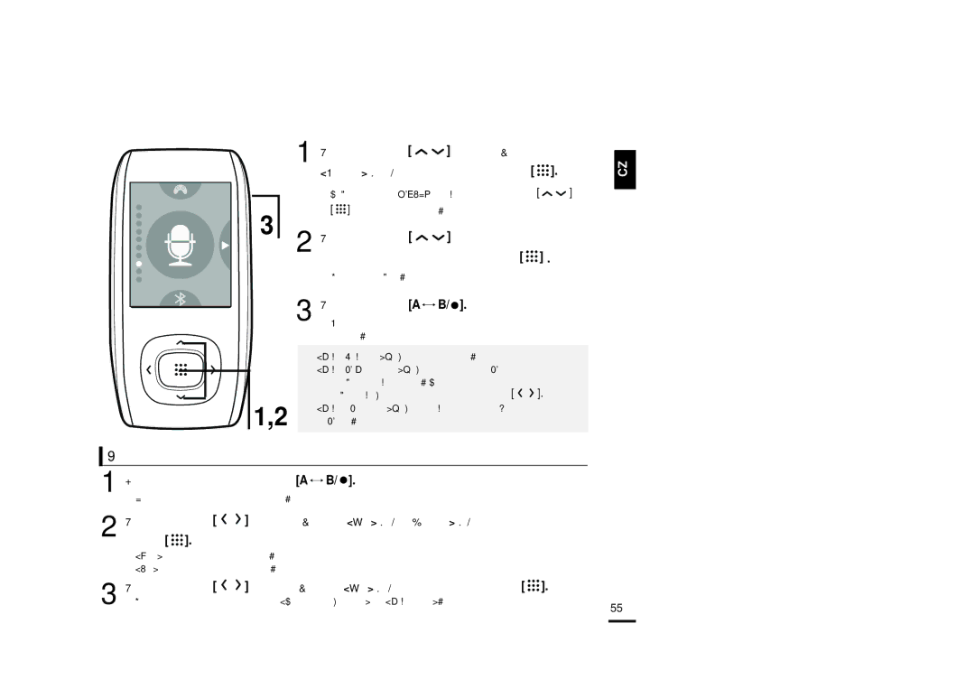 Samsung YP-T9JBZB/XEH, YP-T9JBAB/XEH, YP-T9JBQB/XEH manual Zastavení záznamu, Bûhem záznamu stisknûte tlaãítko a B 