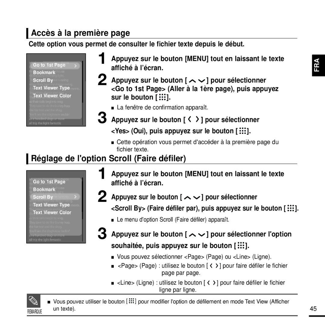 Samsung YP-T9JQB/XEF, YP-T9JZB/XEF, YP-T9JBQB/XEF manual Accès à la première, La fenêtre de confirmation apparaît 