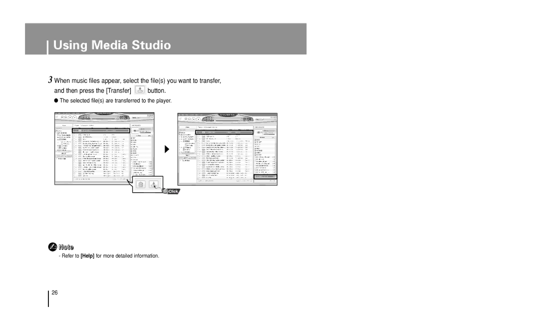 Samsung YP-U1 manual Using Media Studio 