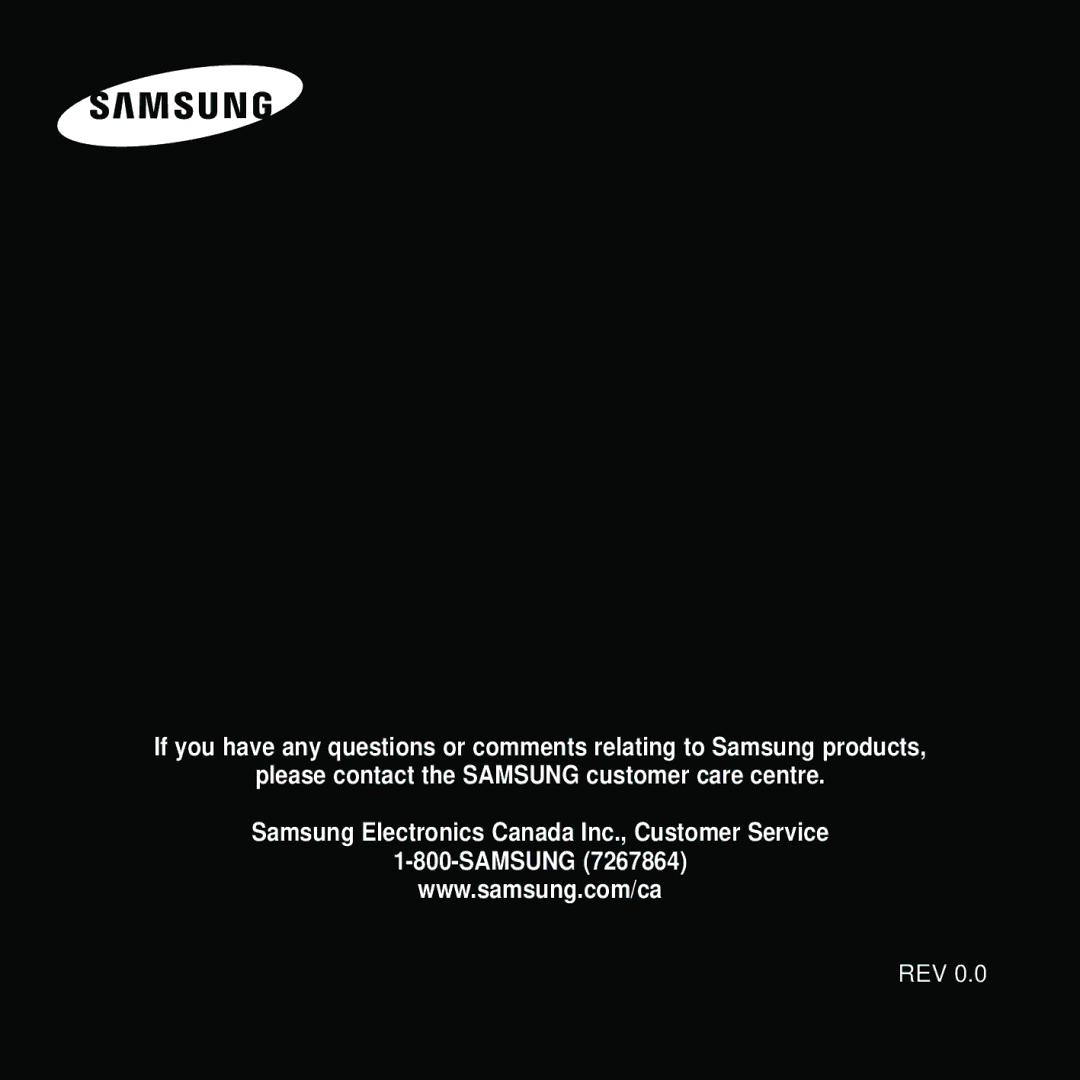 Samsung YP-U2J manual Rev 