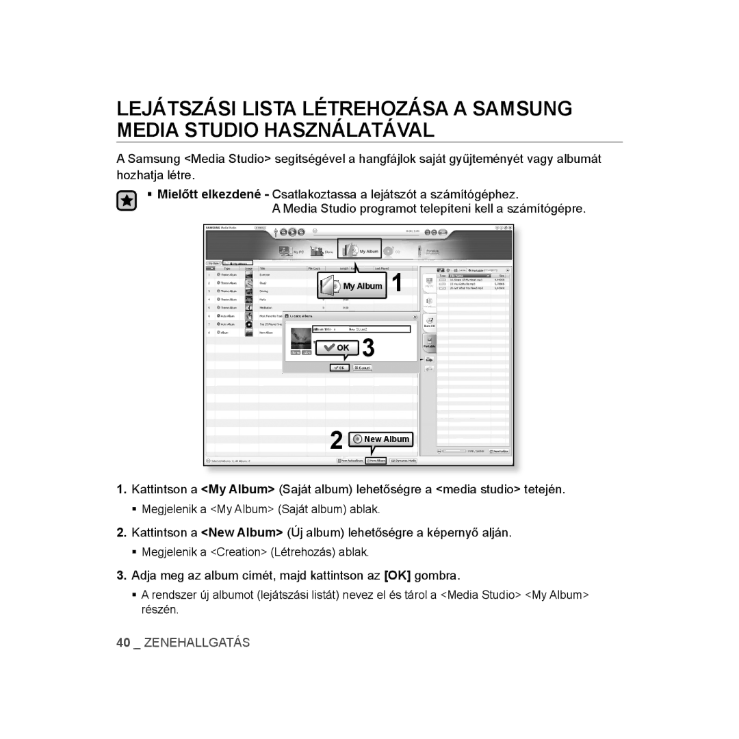 Samsung YP-U3JQG/XET, YP-U2RZB/ELS, YP-U3ZB/XET, YP-U3JQL/XET, YP-U3JAW/XET, YP-U3JZP/XET, YP-U3JQW/XET, YP-U3JZL/XET My Album 