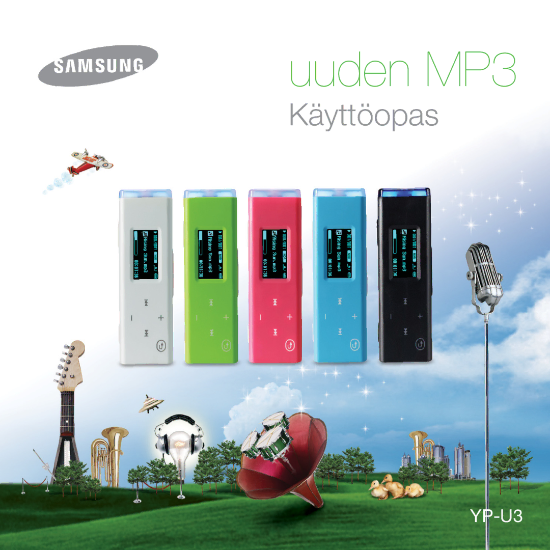 Samsung YP-U3JQW/XEE, YP-U2RZB/XEE, YP-U3JQP/XEE, YP-U3JQB/XEE manual Uuden MP3 